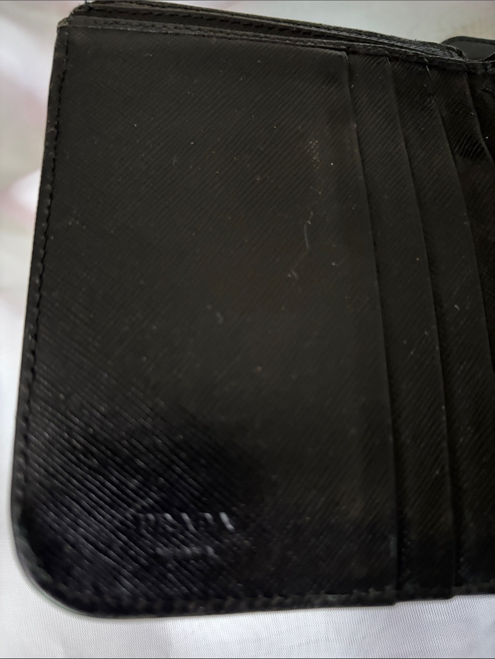Prada Black Saffiano Leather Zip-Around Wallet - Picture 8 of 16